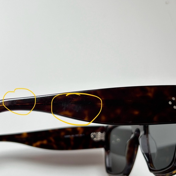 CELINE Square Tinted Tortoise Sunglasses - Picture 12 of 13